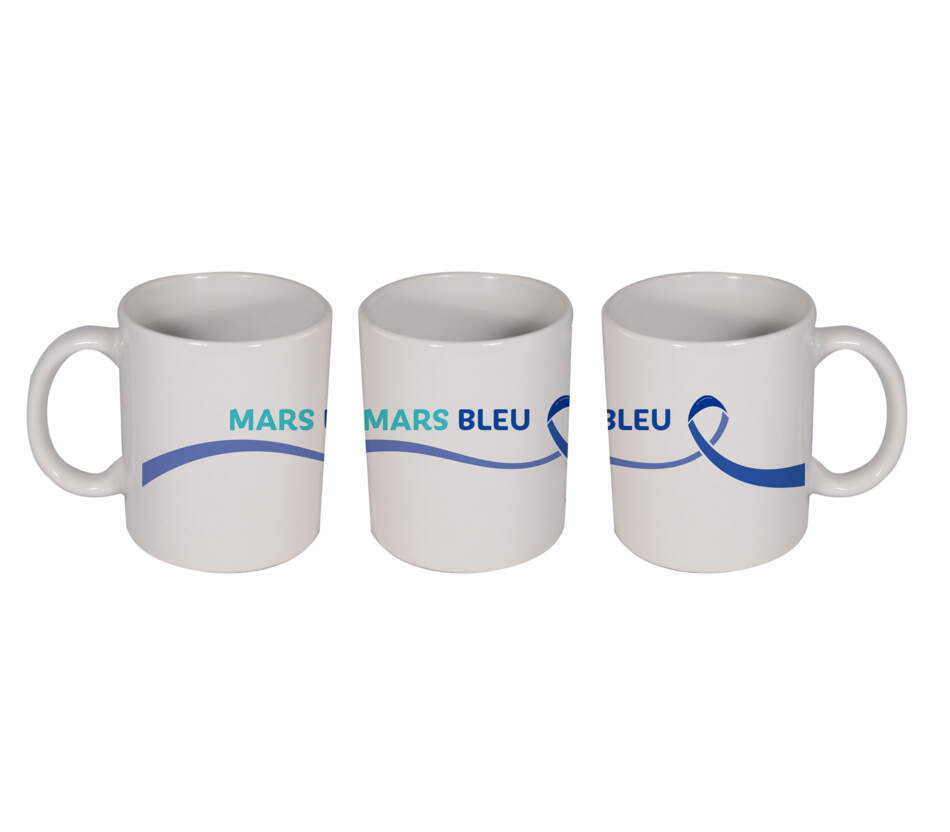 Mug Mars Bleu ouvrez la parole et permettez aux personnes demandant leur kit de repartir avec un cadeau.