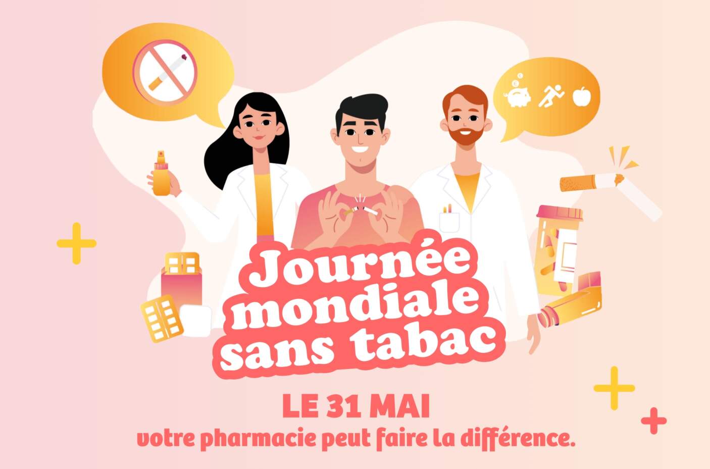 Illustration de la journée mondiale sans tabac